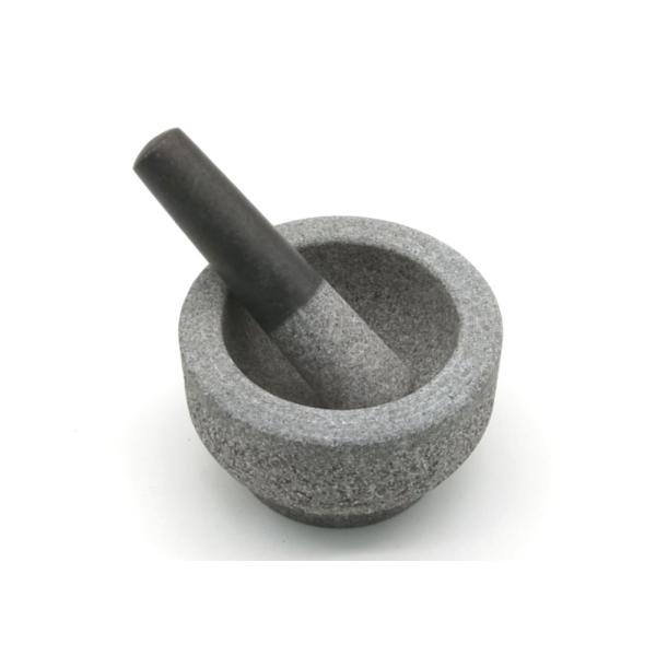 Classic Granite Handmade Stone Mortar And Pestle Grinder Kitchen Tool Set Unpolished