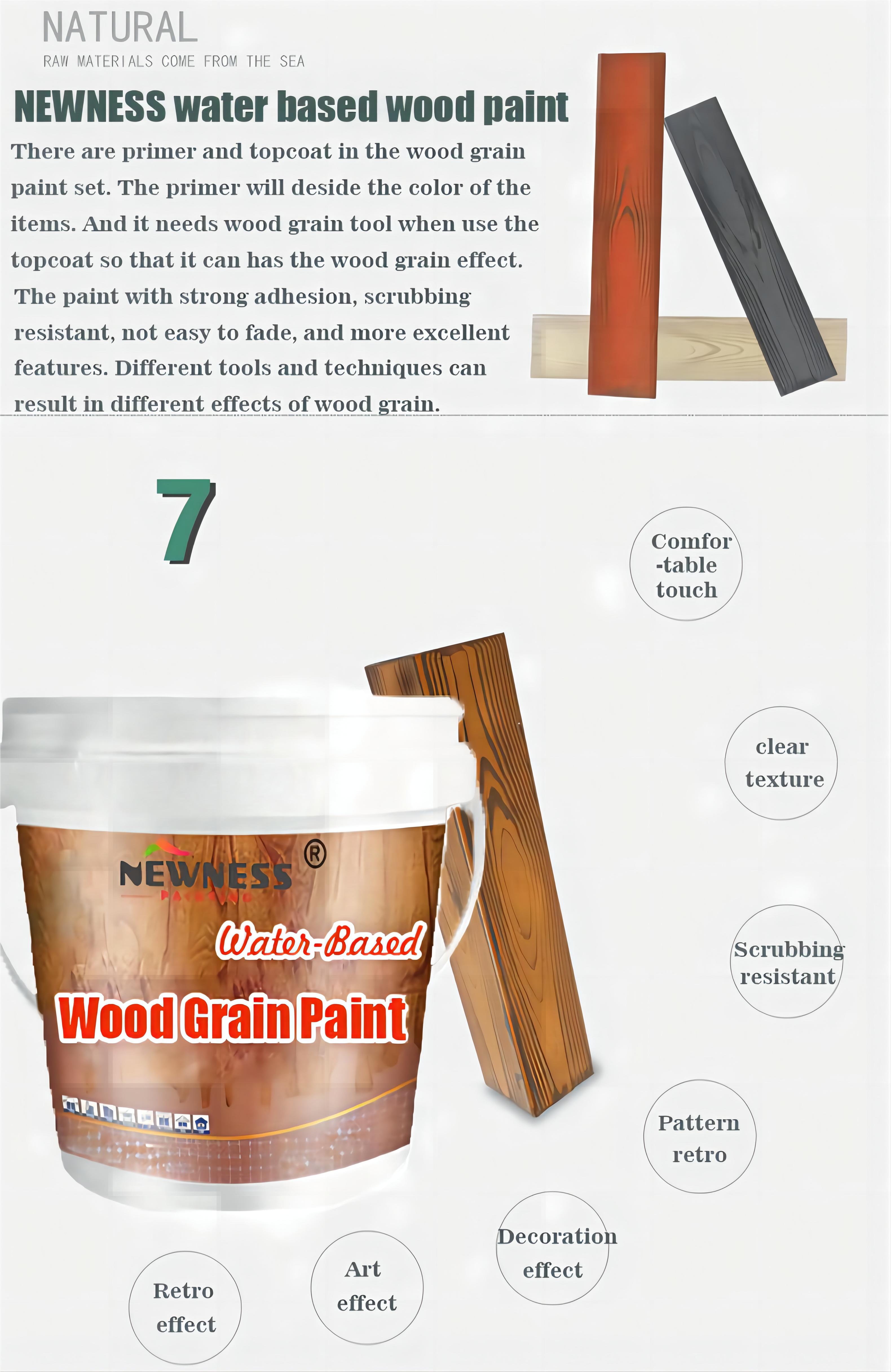 Single Component Wood Grain Effect Coating for Aluminium Windows High Performanc