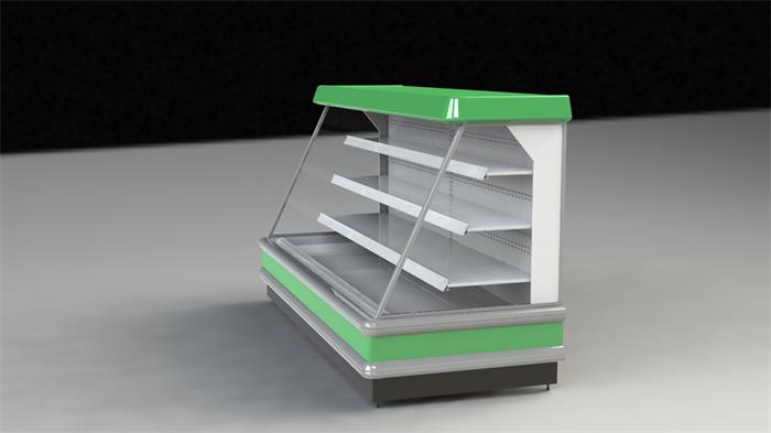 Commercial Upright Display Chiller Microcomputer Temperature Control With Digital Display