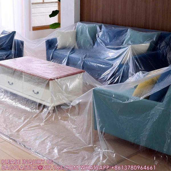 Wholesale Drop Cloth Plastic Drop Cloth For Painting Plastic Embossed Drop Cloth Furniture Masking Manufacturer