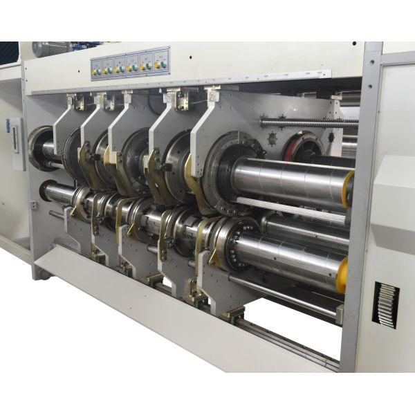 Automatic Steel Grey Flexo Folder Gluer Machine Servo Motor For Cardboard Box