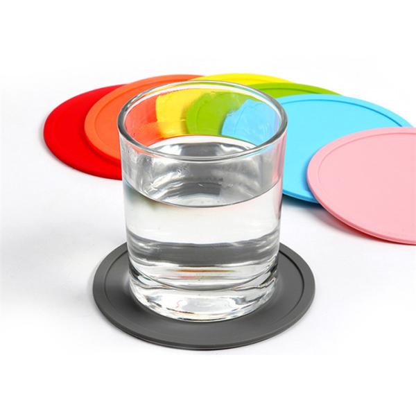 China Cheap Custom Logo Round Silicone Tea Cup Placemats Silicone Coaster wholesale
