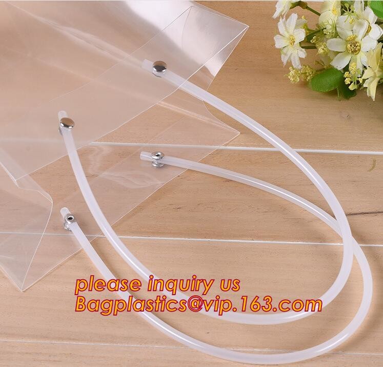 Promotional customized high quality soft loop plastic cloth bag,manufacturer custom soft loop handle polyethylene PE pla