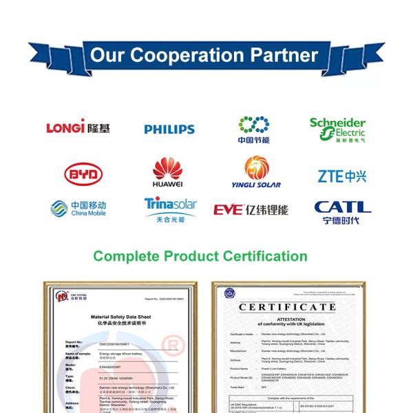 Lifepo4 5kw Home Energy Storage Battery Lithium Iron Phosphate Battery 48V 100ah