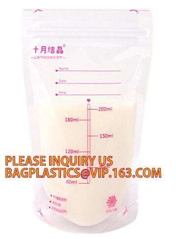 biodegradable eco-friendly FDA clear juice sealed drink pouches translucent reclosable hand held zipper plastic drinking