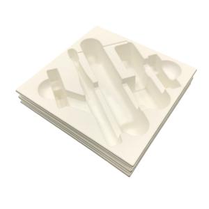 Sugarcane Wet Press Pulp Tray Biodegradable Packaging Insert Oil Resistant