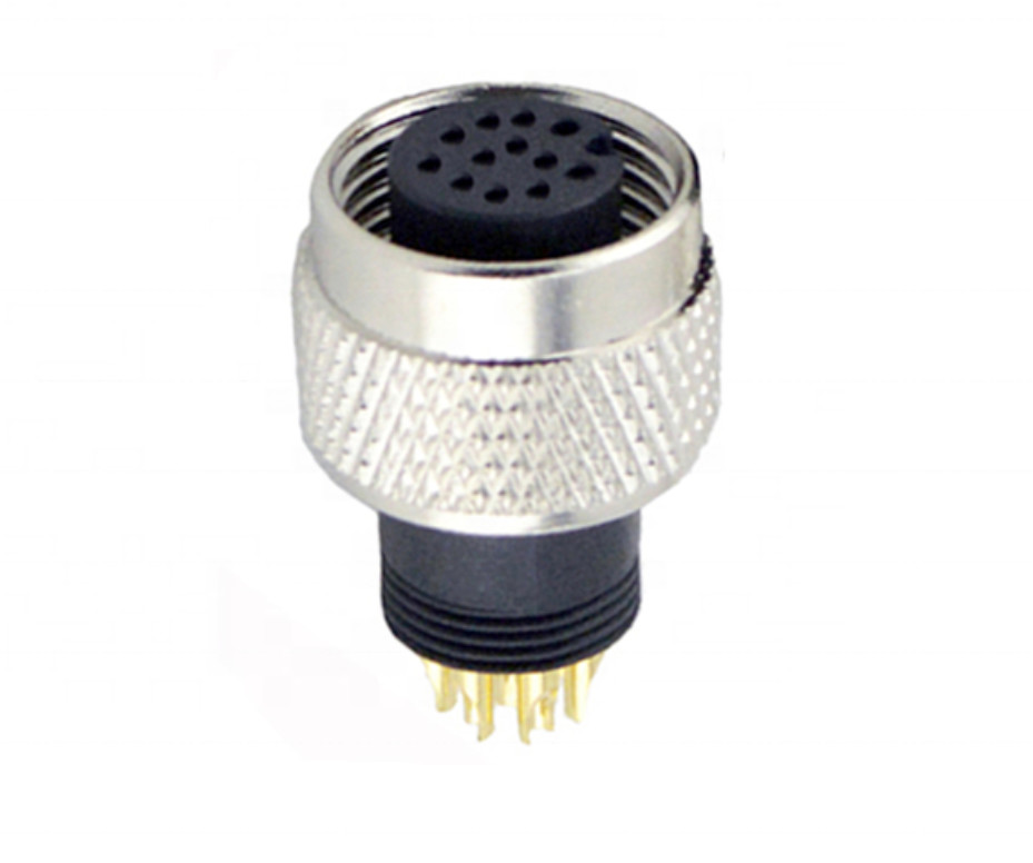 A B D X S Code M12 Circular Connector Straight Or Right Angle Panel Mount