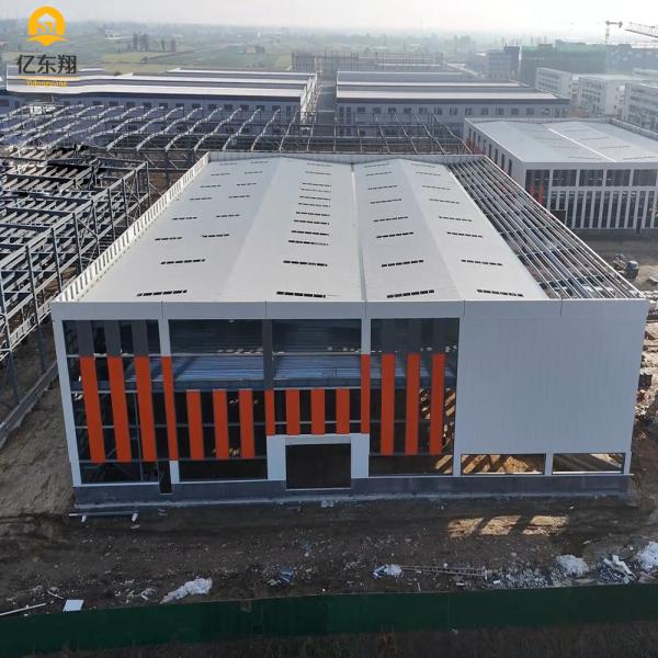 Quality Industrial Prefabricated Steel Frame Contruction Buildings Large Span Steel Structure Warehouse for sale