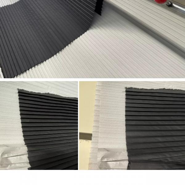 Quality Textile Pleat Paper Fabric 40gsm Curtain Shade Computer Controlled Garment for sale