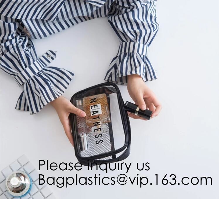 Custom Clear Pvc Lady Handbag Set Transparent Beach Tote Bag With Inner Pouch,Shoulder Tote Holographic PVC Beach Bag