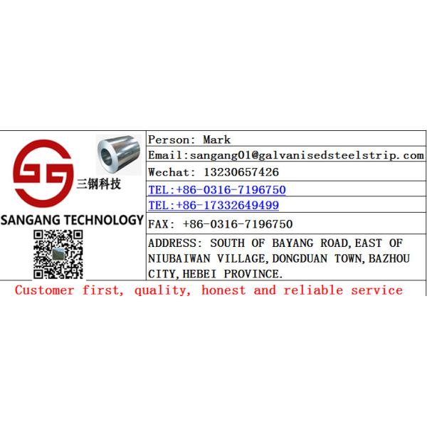Rolled ASTM A653m Strip Galvanized Width 935mm