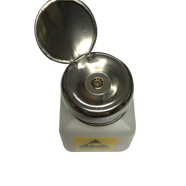 HDPE Surface Coating ESD IPA Dispenser 4OZ 6OZ 8OZ With Stainless Steel Cap