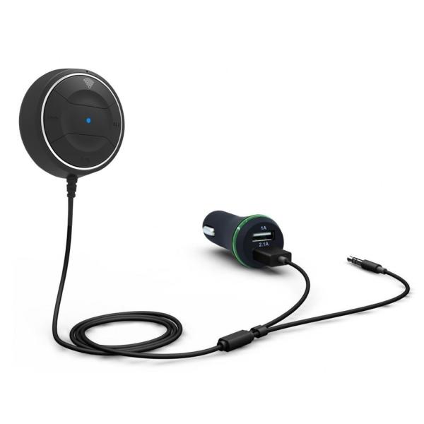 Portable Wireless Audio Adapter 3.5mm Aux Stereo Output Bluetooth Adapter Wireless Aux Receiver