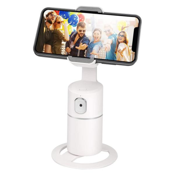 Quality 360 Object Tracking Cell Phone Holder AI Automatic Rotation for sale