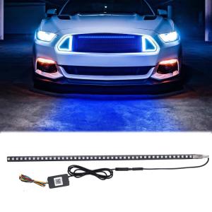 China Universal ABS Car Interior LED Lights Waterproof 56CM Car Flash Strobe Light Knight Rider Scanner Light on sale