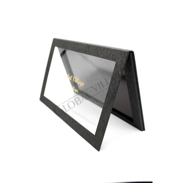 Acrylic Window Paper Makeup Palette 175m Magnetic Length Empty Cosmetic Packaging
