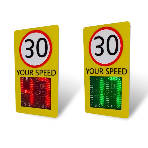 Quality Custom Text  LPR Radar Speed System With Iron Material Traffic Speed Sign for sale