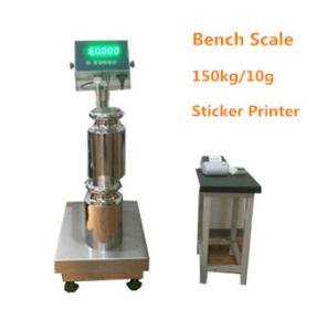 China WF4050 platform scale 150kg/10g 50g Industry STAINLESS STEEL Weighing bench Scale 40*50CM Bench Scale 220VAC with dispaly wholesale