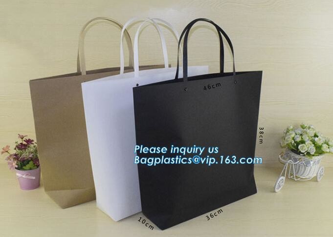 Customized Cut Printed Coated Paper Shopping Bag with Matt Lamination,rope handle custom logo printed white paper bag