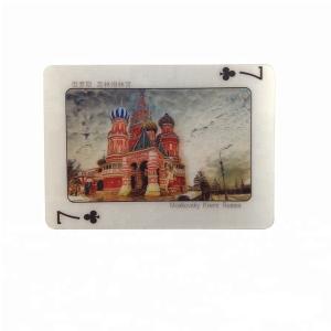 China Reusable 0.35mm PET 3D Lenticular Kids Playing Poker on sale