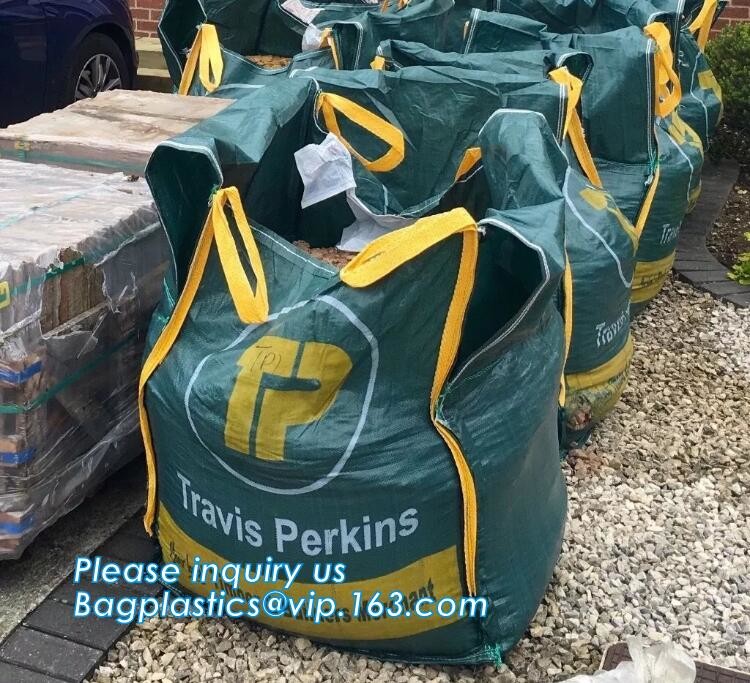 customizable PP u-panel baffle big bag /coated white woven PP jumbo bag/ventilated 4 panel baffle bag/all colors availab