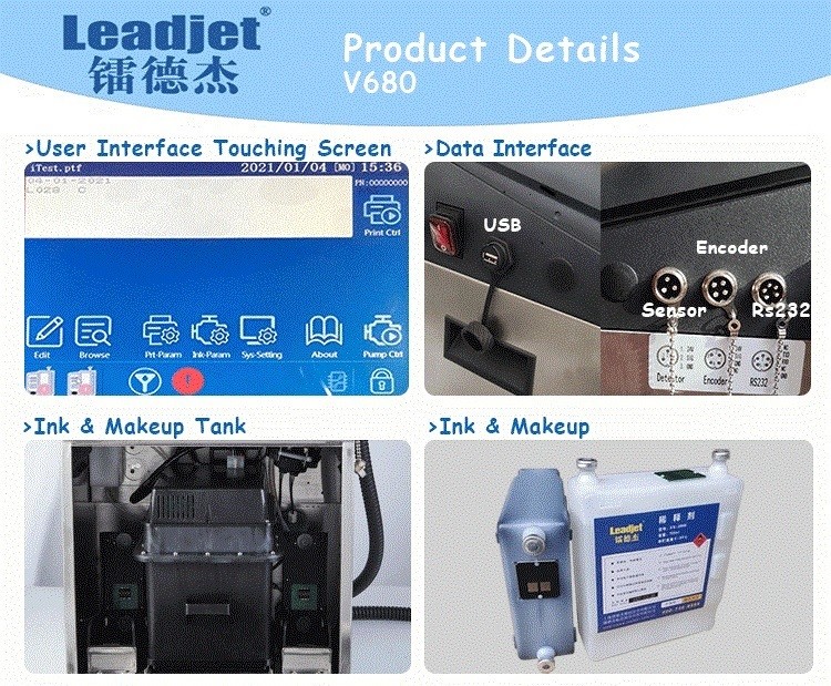 V680 Automatic Batch Coding Machines Multi Language OEM MEK Ink Type