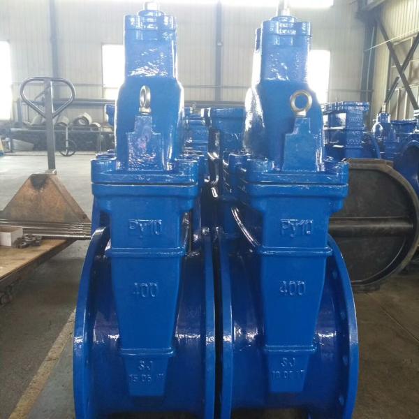 NRS ANSI DIN3352 F4 F5 Rubber Resilient Seated non-rising Stem Gate Valve DN800mm 900mm HT200