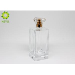 Transparent Glass Perfume Spray Bottles 100ml ISO GSG TUV Certificated
