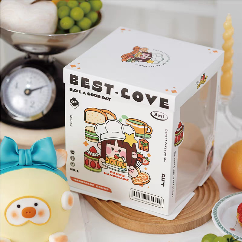 Custom Order Accepted Cake Packaging Boxes with AI CDR Or PDF Design Requirement and Matt Lamination
