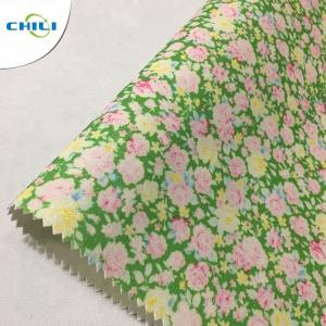 Elegant Printed Faux Leather Fabric Quick Drying Great Visual Effect