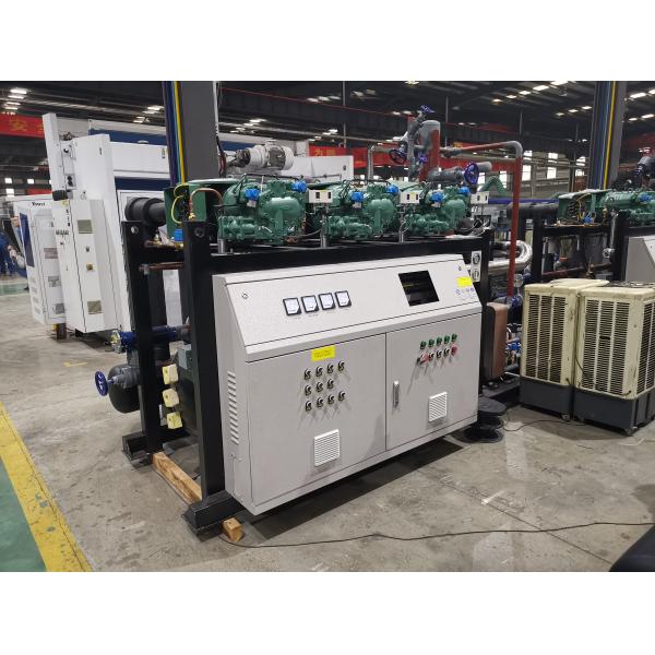 Semi Hermatic Screw Type PLC Customizable Large Scale Cold Storage Compressor Rack