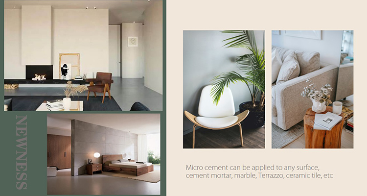 Non-Toxic Eco Friendly Micro Cement Coating with French VOC regulations A Certificate