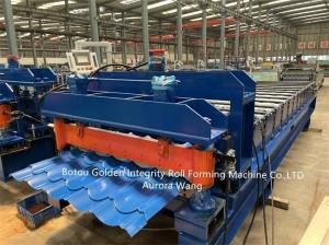 China 5.5Kw Glazed Tile Roll Forming Machine Automatic PLC Detla System wholesale