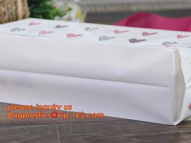 Promotional customized high quality soft loop plastic cloth bag,manufacturer custom soft loop handle polyethylene PE pla