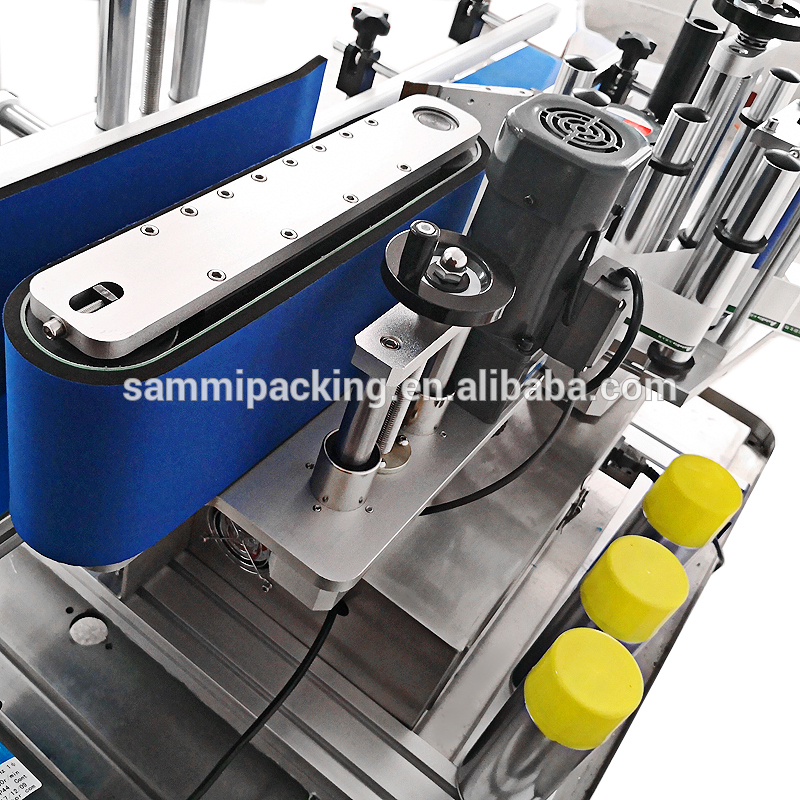 Automatic Bottle Label Sticker Tabletop Double Side Round Bottle Labelling Machine With Date Coder