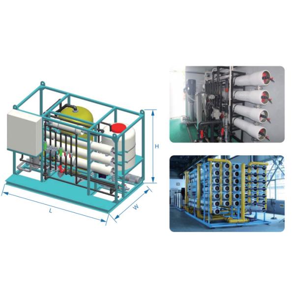300Ppm Water Salt Content 1.9kw Power 1000lph Brackish Water Treatment Plant