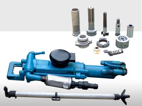 Light Weight Hand Held Pneumatic Rock Drilling Machine Air Compressor Power Type