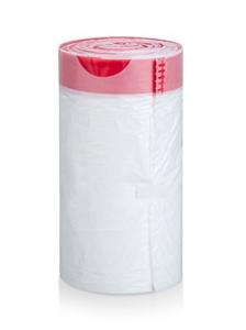 China Custom Made Drawstring Garbage Bags Transparent Color With Tie String wholesale