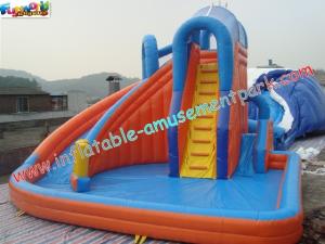 China Customized Waterproof Outdoor Inflatable Water Slides , Children Inflatable Water Pool Slide on sale