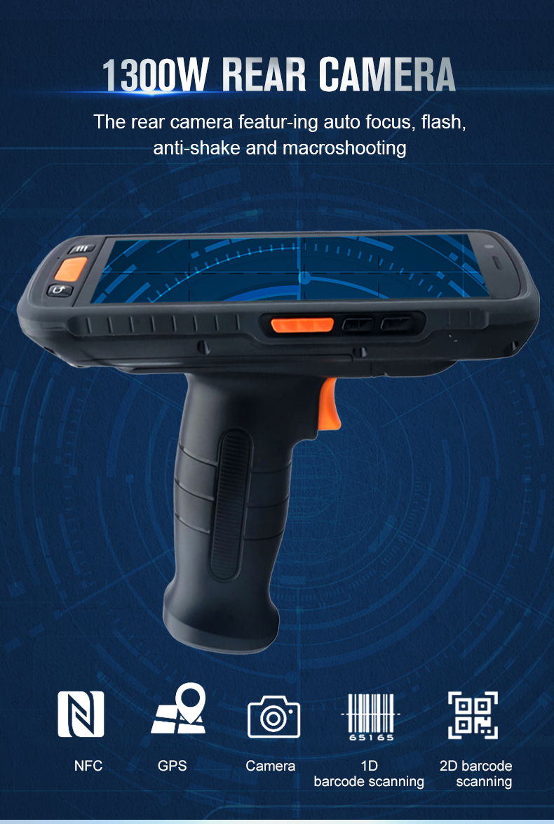 Factory Price Rfid Pad Reader 13.56mhz HF Frequency Handheld Long Range Rfid Reader Usb for Industrial Management
