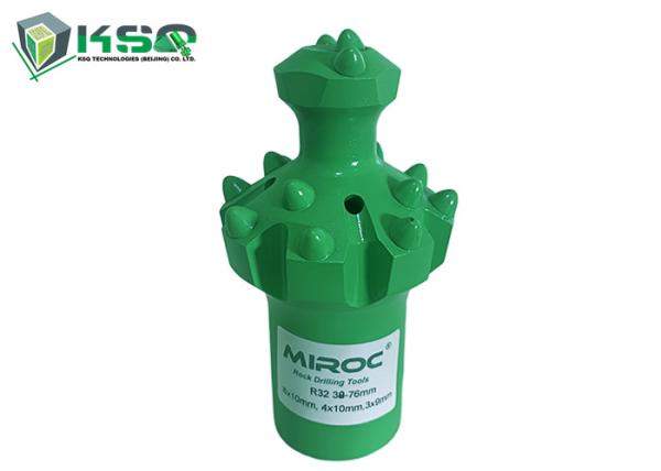 Quality 76mm Diameter Top Hammer Drill Bits R32 Integral Dome Reaming Button Bit for sale