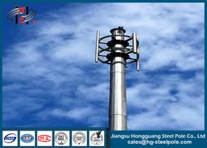 China Insert Connection Round Conial Galvanized Telecommunication Towers for Broadcasting wholesale