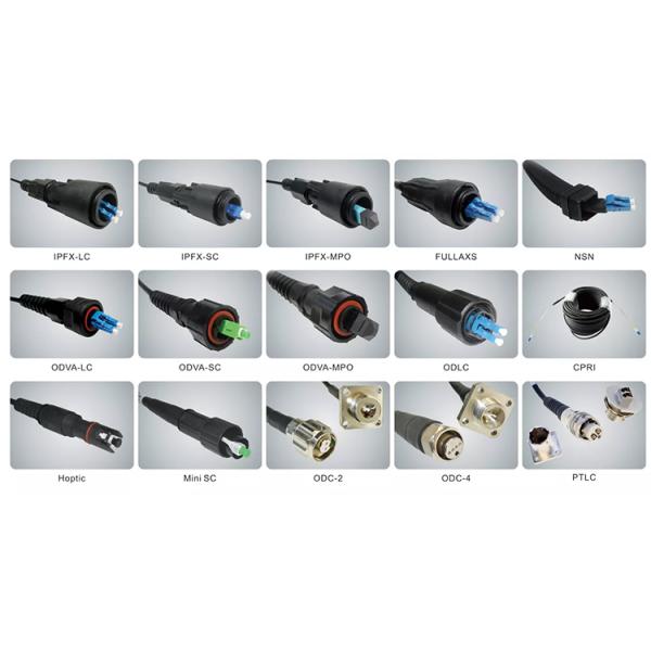 Waterproof ODVA SM MM MPO MTP Cable 8F 12F 24F MPO Fiber Optic Cable Assemblies