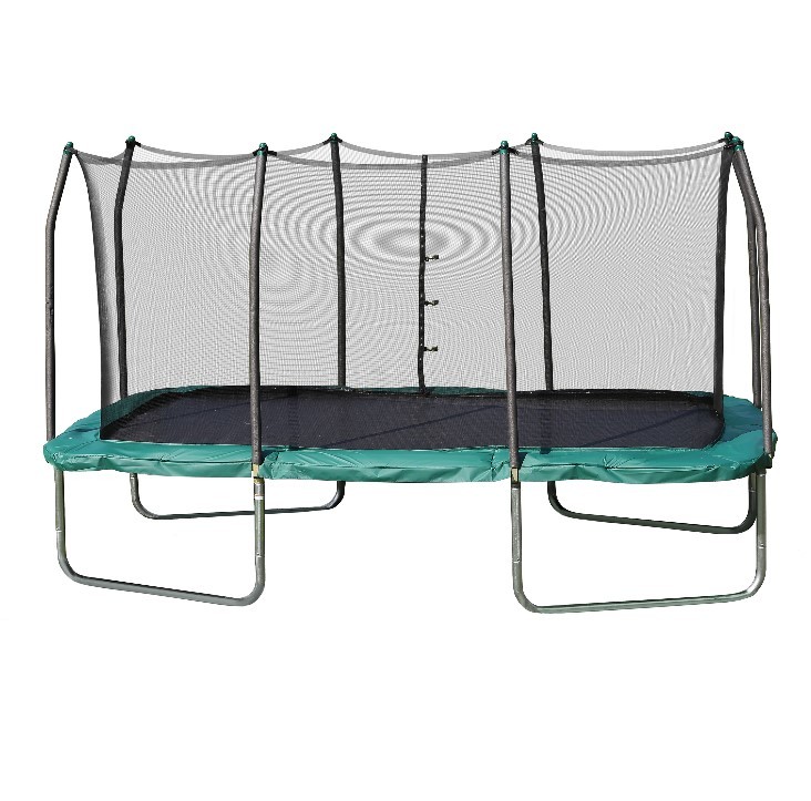 Trampolines Rectangle 8' x 14' Trampoline, Green rectangle gymnastics square trampoline