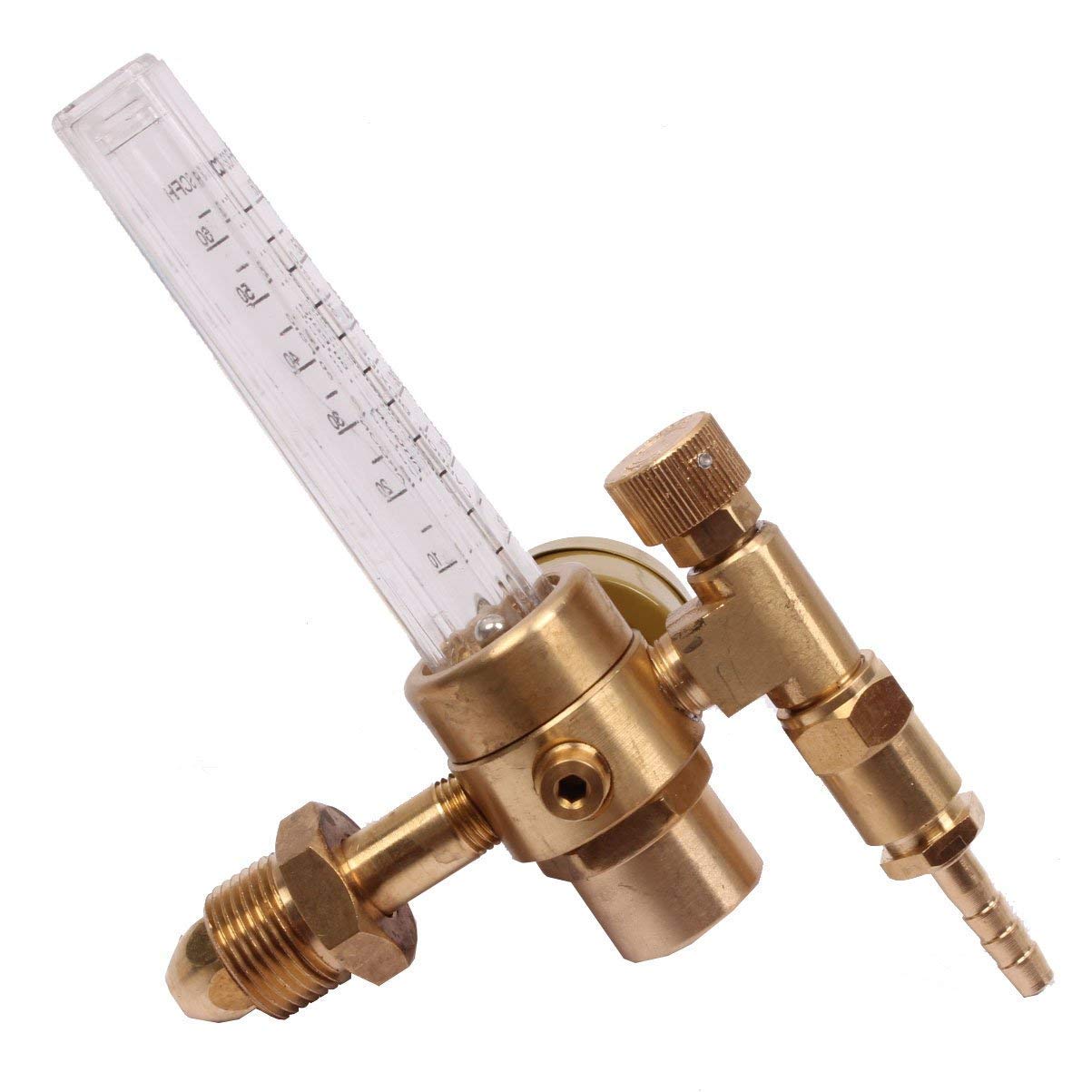 Gas Reducer CGA320 CGA580 Inlet Connection TIG Welder MIG Welding Gauge CO2 Flowmeter Argon Regulator