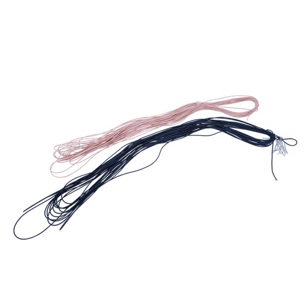 Pink 2mm Round Elastic Cord Braided Elastic String For Bracelets