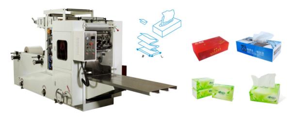 Quality 220v 50Hz V Fold Facial Packing Machine  ,  Paper Wrapping Machine Manually for sale