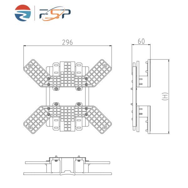 PC ABS and Stainless Cable Storage Shelf for FTTX Network Infrastructure Installation