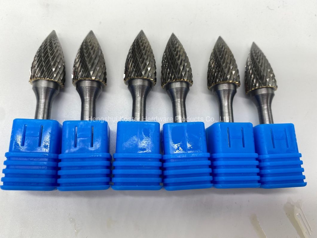 10PCS 6X10mm Carbid Rotari Carving Bur Yg8 Bit Five-Linkage CNC Tool Grinder Steel 1/4&quot; Shank Tungsten Carbide Burr Set