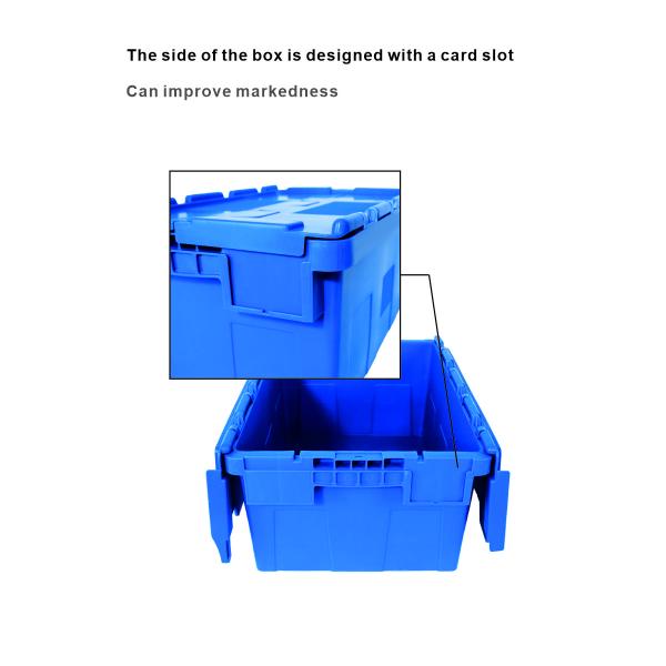 Returnable Solid Style Container PP/PE Large Plastic Moving Crate for Customized Logo